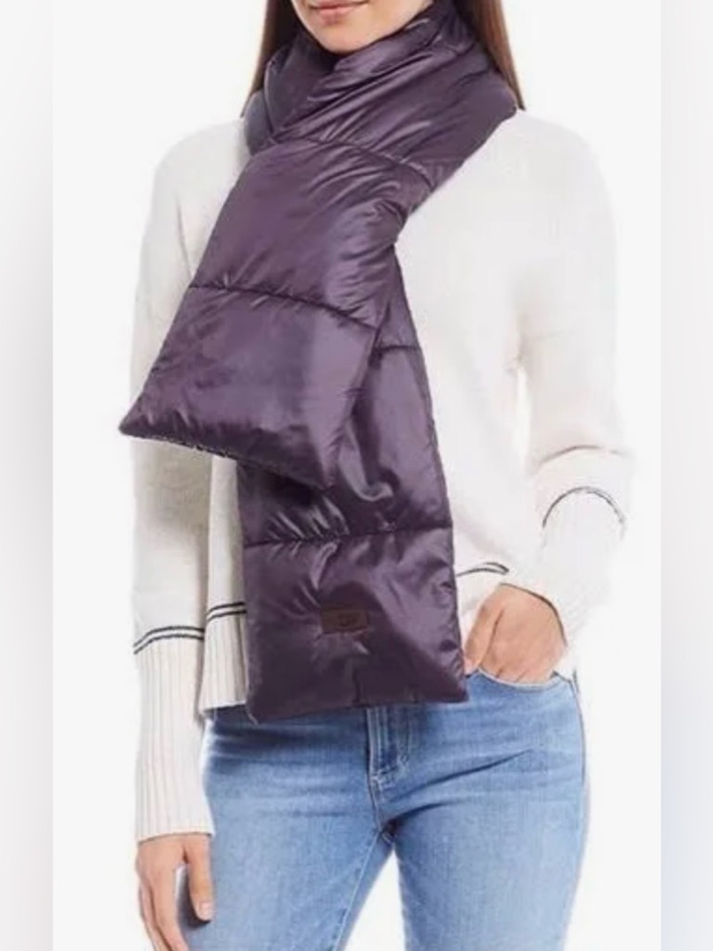 Ugg Puff Scarf Plum Packable All Weather Purple